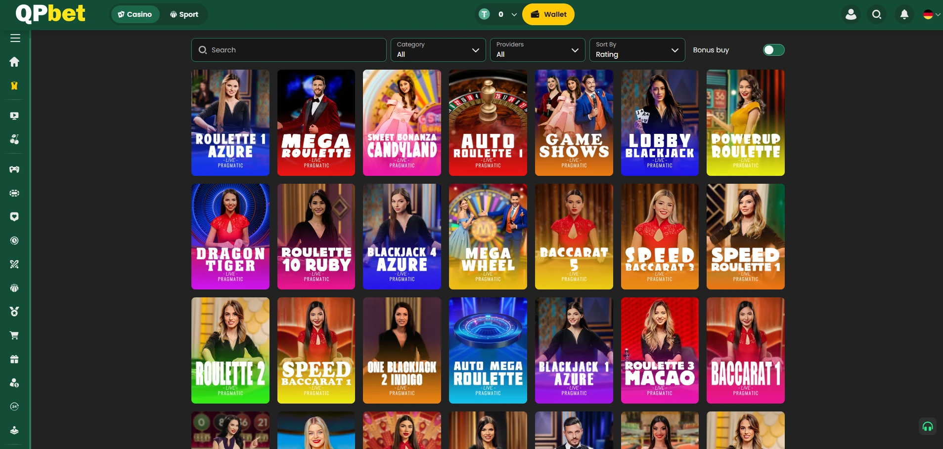 Live Dealer Spiele